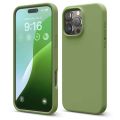 Чехол-накладка Elago Soft Silicone (Liquid) для iPhone 16 Pro Max, силикон, «зелёный кедр» / Cedar Green