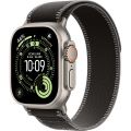 Apple Watch Ultra 3 (2025), 49 мм, корпус «натуральный титановый», ремешок Trail чёрный/угольно-чёрный (M/L)