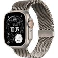 Apple Watch Ultra 3 (2025), 49 мм, корпус «натуральный титановый», ремешок «миланский сетчатый» «натуральный титановый» (M/L)