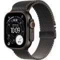 Apple Watch Ultra 3 (2025), 49 мм, корпус «чёрный титановый», ремешок «миланский сетчатый» чёрный (M/L)