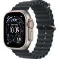 Apple Watch Ultra 3 (2025), 49 мм, корпус «натуральный титановый», ремешок Ocean чёрный (M/L)