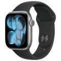 Apple Watch Series 11 (2025) 42 мм, алюминиевый корпус «серый космос», спортивный ремешок чёрный, (S/M)