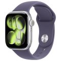 Apple Watch Series 11 (2025) 42 мм, алюминиевый корпус серебристый, спортивный ремешок «фиолетовый туман», (S/M)