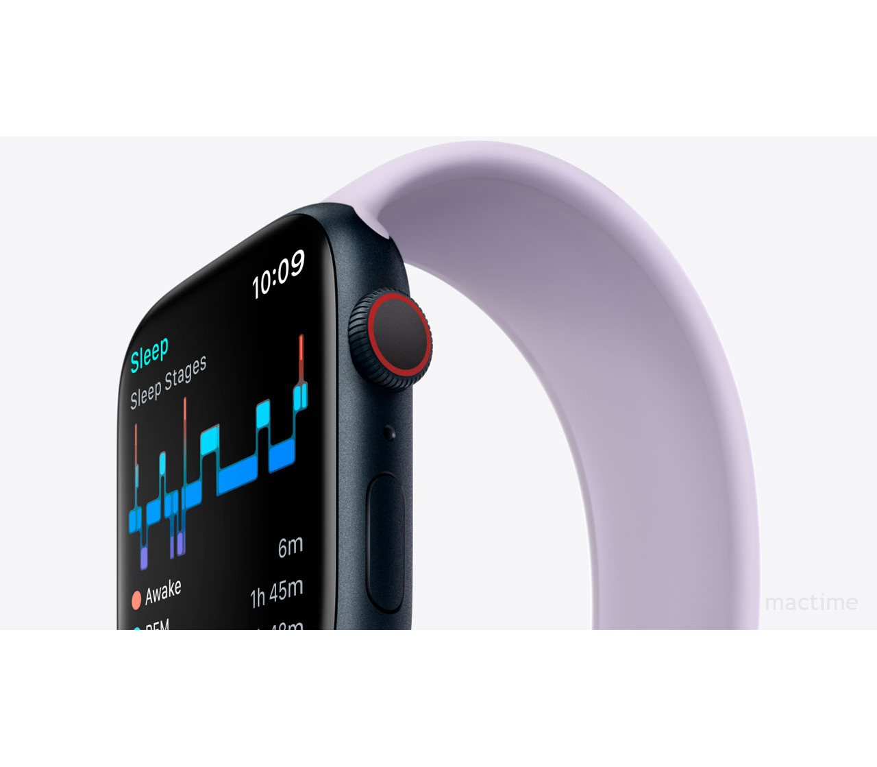 Apple Watch Series 8, 41 мм, корпус «Сияющая звезда», спортивный ремешок  «Сияющая звезда» купить в MacTime