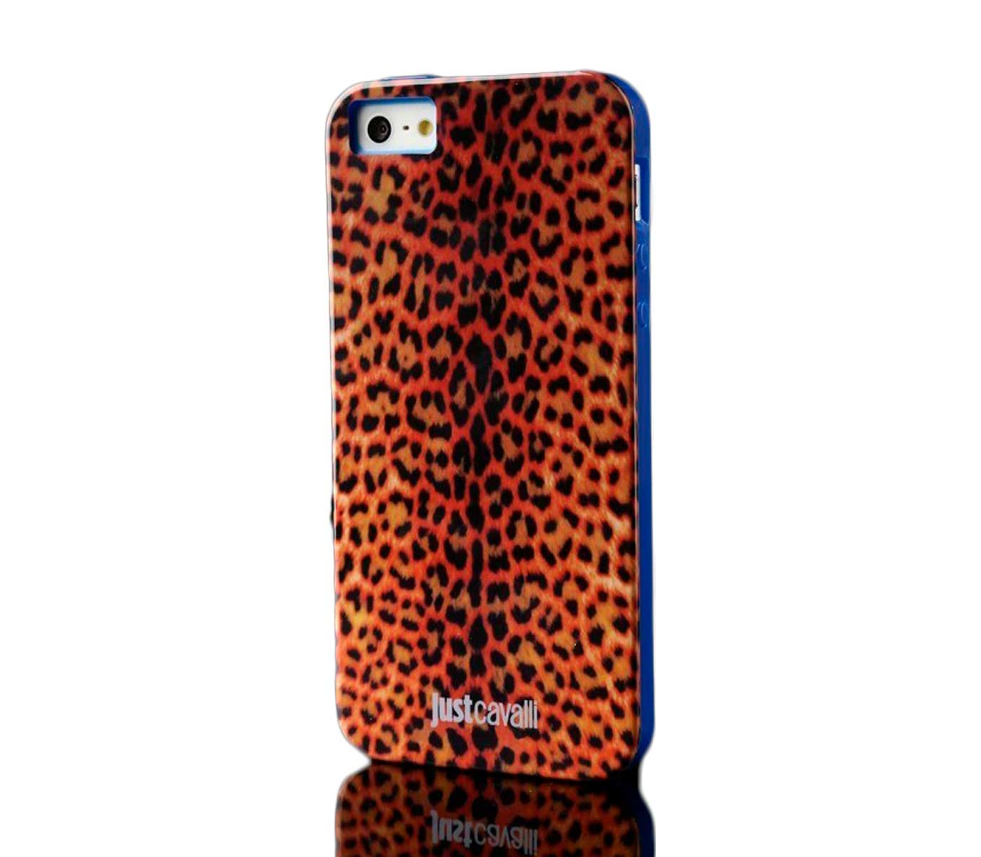 Чехол-накладка Just Cavalli TPU для iPhone 5/5s/SE, золотистый / чёрный -  купить в MacTime