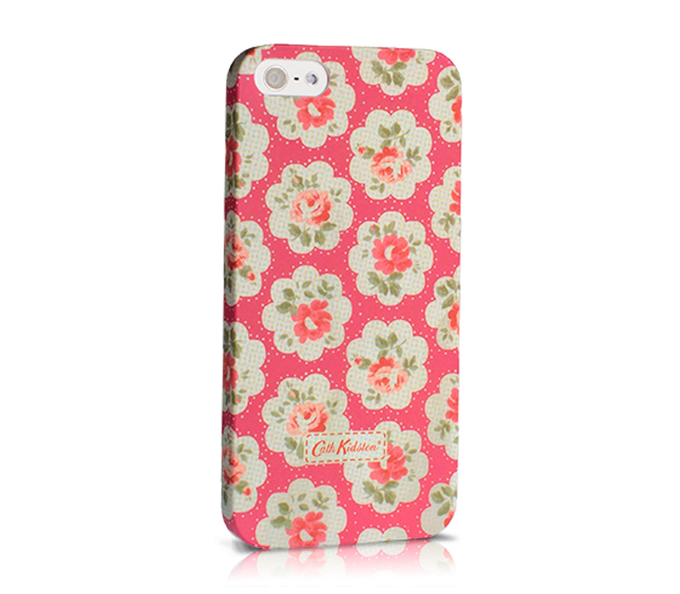 Чехол-накладка Cath Kidston hard case для iPhone 5/5s/SE, поликарбонат,  белый / розовый по выгодной цене – купить в MacTime