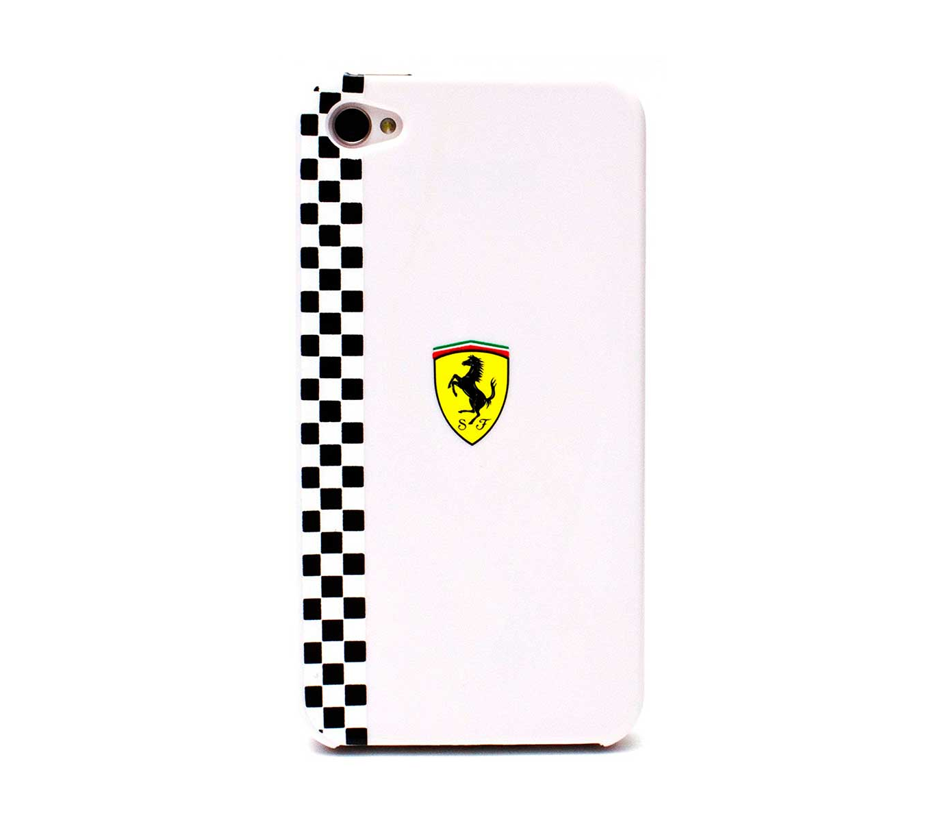 Чехол-крышка Ferrari Hard Case Formula 1 кожаный для iPhone 4/4S, белый по  выгодной цене – купить в MacTime