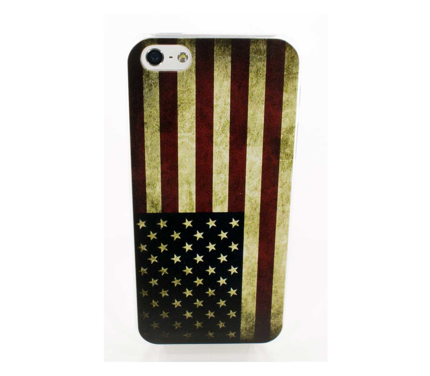 Чехол-накладка Nil Flag USA для iPhone 5/5s/SE, поликарбонат, синий /  красный по выгодной цене – купить в MacTime