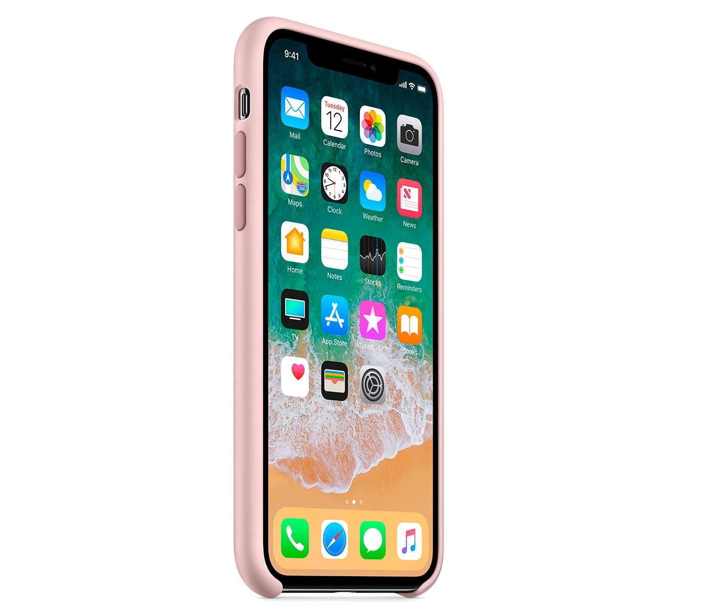 Чехол-накладка Apple Silicon Case для iPhone Xs Max, силикон, «розовый  песок» по выгодной цене – купить в MacTime