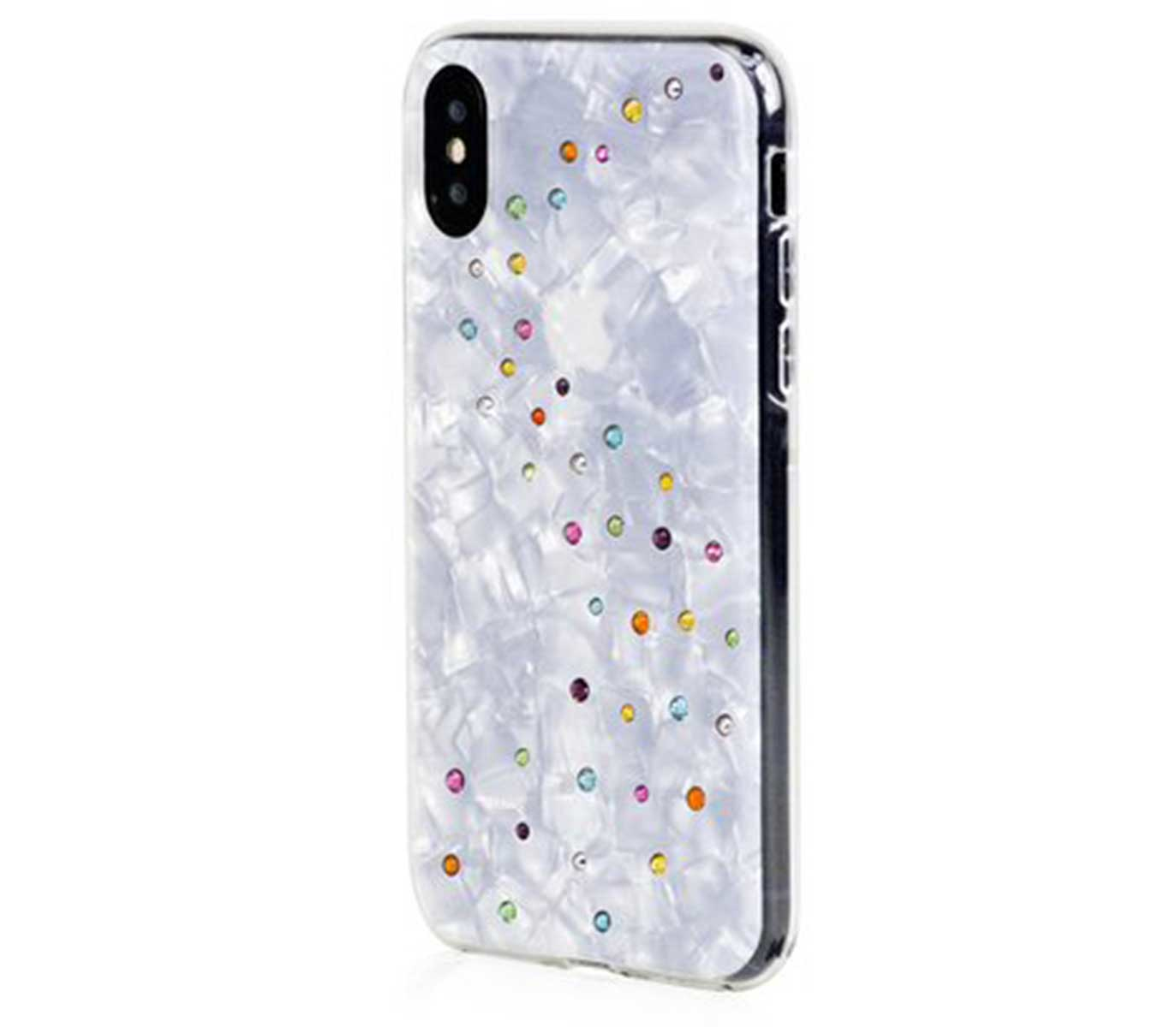 Чехол-накладка Bling My Thing Milky Way Cotton Candy для iPhone Xs MAX, с кристаллами  Swarovski, белый в MacTime