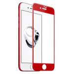Защитное стекло Onext для телефона Apple iPhone 7 3D, красное
