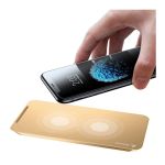 фото товара Беспроводное зарядное устройство Baseus для iPhone , кабель в комплекте, золотой, WXHSD-0V