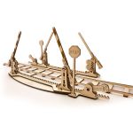 Деревянный 3D-конструктор Ugears "Переезд и рельсы" - фото