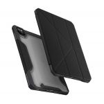 Чехол-книжка Uniq Trexa Anti-microbial для iPad Pro 11, полиуретан / поликарбонат, прозрачный / чёрный - фото 1