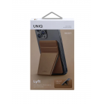 Магн. бумажник UNIQ с функцией стенда LYFT Magnetic Коричневый - фото 5