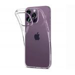 Чехол-накладка Liquid Crystal для iPhone 14 Pro Max, полиуретан (TPU), (Crystal Clear) прозрачный - фото 1