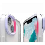 Elago для iPhone 14 чехол GLIDE (tpu+pc) Прозрачный/Фиолетовый - фото 2