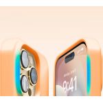 Elago для iPhone 14 Pro чехол Soft silicone (Liquid) Апельсин - фото 4