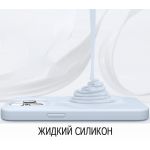 Elago для iPhone 14 Pro чехол Soft silicone (Liquid) Светло-синий - фото 5