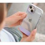 Elago для iPhone 14 чехол GLIDE (tpu+pc) Прозрачный/Фиолетовый - фото 4