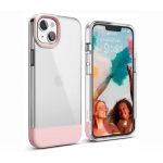 Elago для iPhone 14 Plus чехол GLIDE (tpu+pc) прозрачный-розовый - фото 1