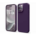 Elago для iPhone 14 Pro Max чехол Soft silicone (Liquid) Темно фиолетовый - фото 1
