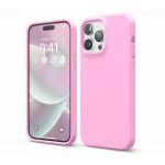 Elago для iPhone 14 Pro Max чехол Soft silicone (Liquid) Ярко-розовый - фото 1