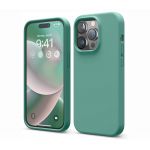 Elago для iPhone 14 Pro чехол Soft silicone (Liquid) Полуночный зеленый - фото 1