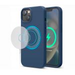 Elago для iPhone 14 чехол MagSafe Soft silicone case Индиго - фото 1