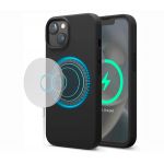 Elago для iPhone 14 чехол MagSafe Soft silicone case черный - фото 1