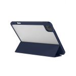 Чехол-книжка Blueo APE folio case для iPad 10.2 / Pro 10.5", эко-кожа / поликарбонат, синий / прозрачный - фото 4