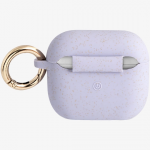 Чехол Guess для Airpods 3 Silicone with ring Блеск/фиолетовый - фото 2