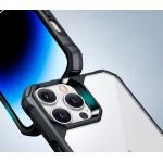 Чехол-накладка Air Armor для iPhone 14 Pro Max, полиуретан (TPU), противоударный, чёрный / прозрачный - фото 4