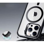 Чехол-накладка ESR Classic Hybrid с MagSafe и HaloLock для iPhone 14 Pro, полиуретан (TPU), чёрный / прозрачный - фото 4