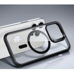 Чехол-накладка ESR Classic Hybrid с MagSafe и HaloLock для iPhone 14 Pro, полиуретан (TPU), чёрный / прозрачный - фото 3