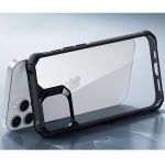 Чехол-накладка Air Armor для iPhone 14 Pro Max, полиуретан (TPU), противоударный, чёрный / прозрачный - фото 5