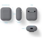 Чехол силиконовый Elago для AirPods Silicone case Средний серый - фото 5