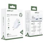 СЗУ ACEFAST A25 PD 20W 1USB-C + 1USB-A (белый) - фото 5