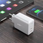 СЗУ ACEFAST A9 PD 40W 2USB (USB-C+USB-C) (белый) - фото 2