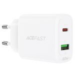 СЗУ ACEFAST A25 PD 20W 1USB-C + 1USB-A (белый) - фото 2
