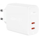 СЗУ ACEFAST A9 PD 40W 2USB (USB-C+USB-C) (белый) - фото 1