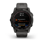 Умные часы Garmin FENIX 7 Sapphire Solar титановый угольно-серый DLC с угольно-серым титановым DLC б - фото 6