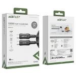 Кабель ACEFAST C4-03 Aluminum 100W Type-C to Type-C нейлон 1.8m (черный) - фото 5