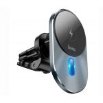 Автодержатель с БЗУ HOCO CA91 Magic магнитный, в воздуховод, 15W, серый - фото 1