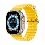 Ремешок Apple Ocean жёлтого цвета для Apple Watch 44, 45 мм и Ultra - фото 1
