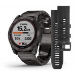 Умные часы Garmin FENIX 7 Sapphire Solar титановый угольно-серый DLC с угольно-серым титановым DLC б - фото 1