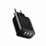 Сетевое зарядное устройство Baseus Compact Charger, 3U, 17W, EU, черный - фото 1