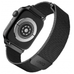 Ремешок Uniq для Apple Watch 45/44/42 mm Dante Strap Сетка Стальная Графит - фото 3
