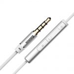 Наушники Baseus Encok H06 lateral, разъём 3,5 мм, вкладыши, гарнитура, MFI, серебристый - фото 4