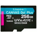 Карта памяти microSDXC Kingston Canvas GO! Plus 256 ГБ, 170MB/s, C10, UHS-I, U3, V30, A2, 4K UHD, с адаптером - фото 3